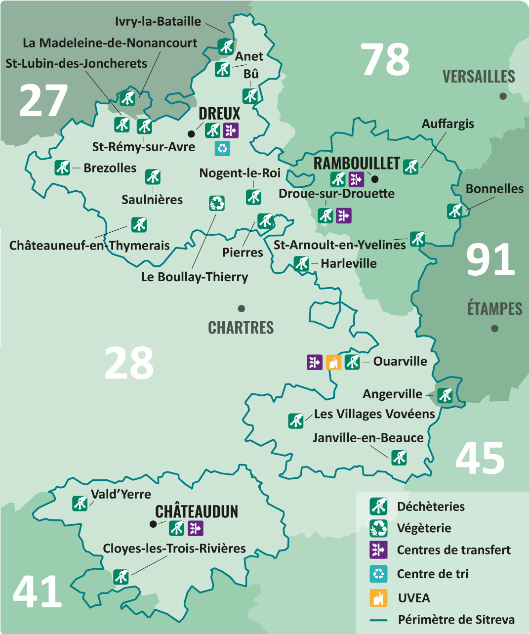 Carte du territoire de Sitreva